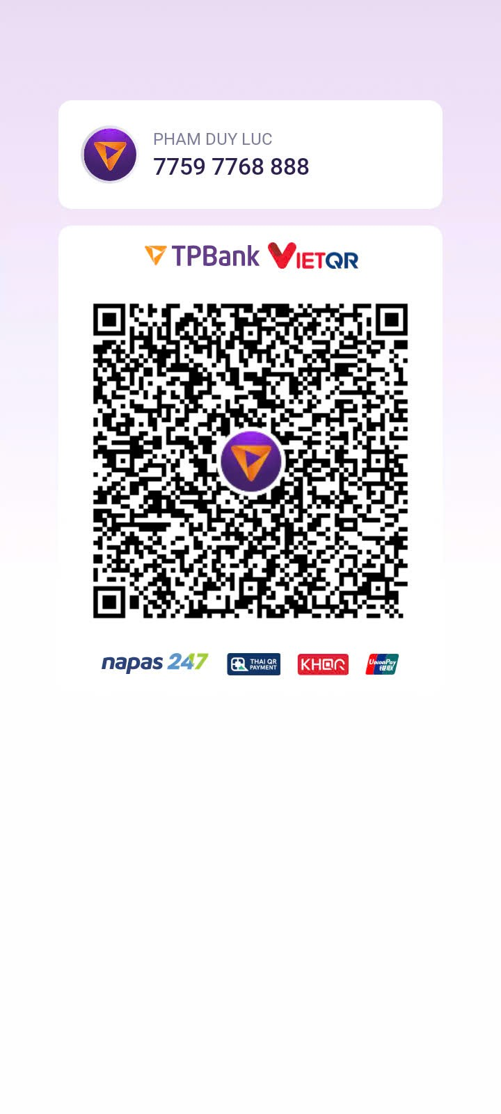 QR thanh toán TPBank VietQR